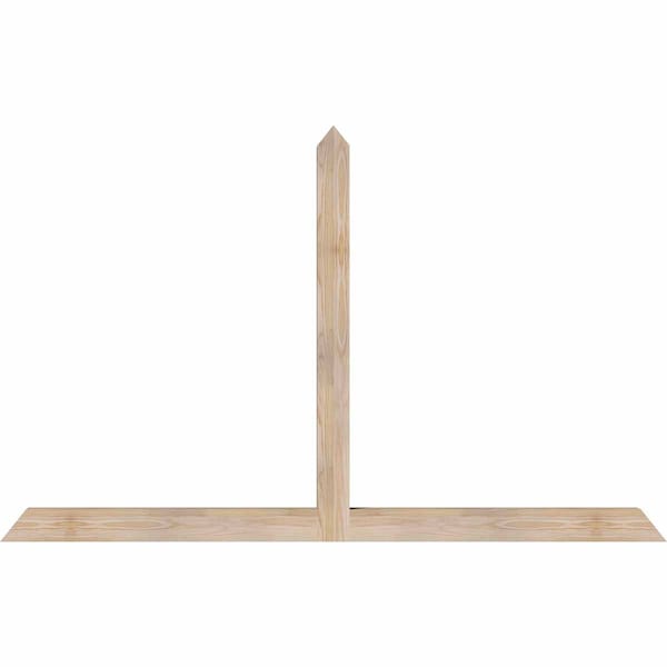 Ekena Millwork Portland Smooth Timber Gable Bracket, Douglas Fir, 72"W x 45"H x 3 1/2"D x 3 1/2"F, 15/12 Pitch GBW072X45X0404POR00SDF - main